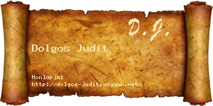 Dolgos Judit névjegykártya